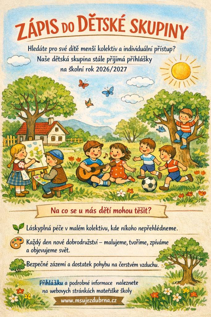 volná místa  www.msujezdubrna.cz