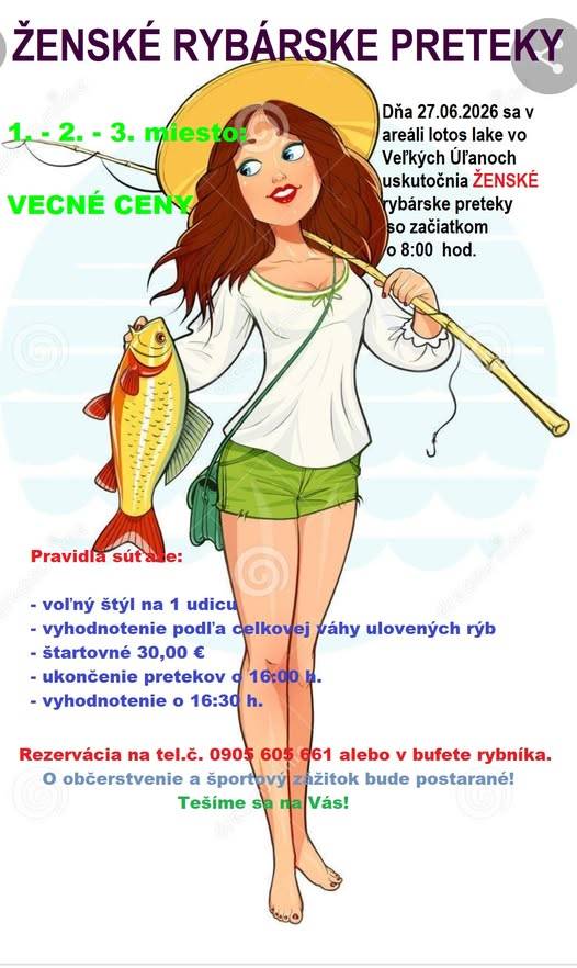 ŽENSKÉ rybárske preteky