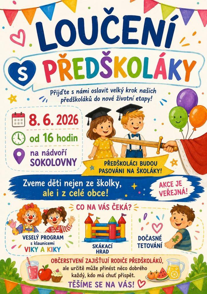 Loučení s předškoláky v Sobotovicích