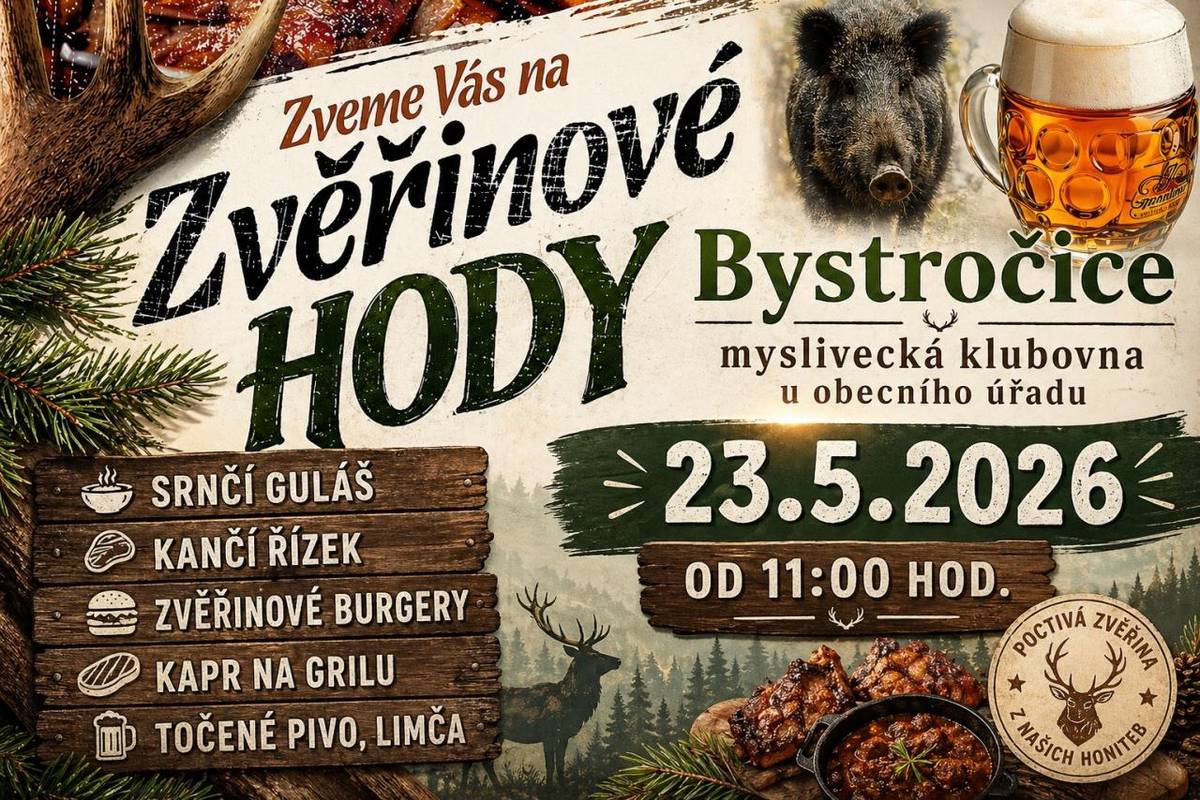 Myslivecký spolek zve na zvěřinové speciality!