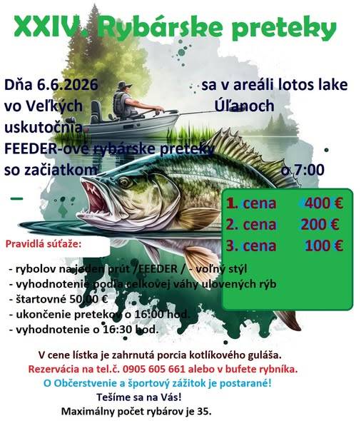 Rybárske preteky FEEDER