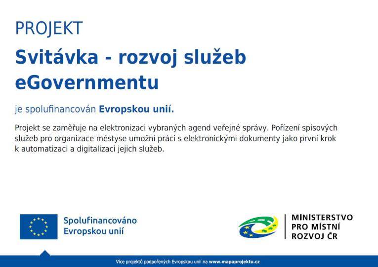 Svitávka - rozvoj služeb eGovernmentu