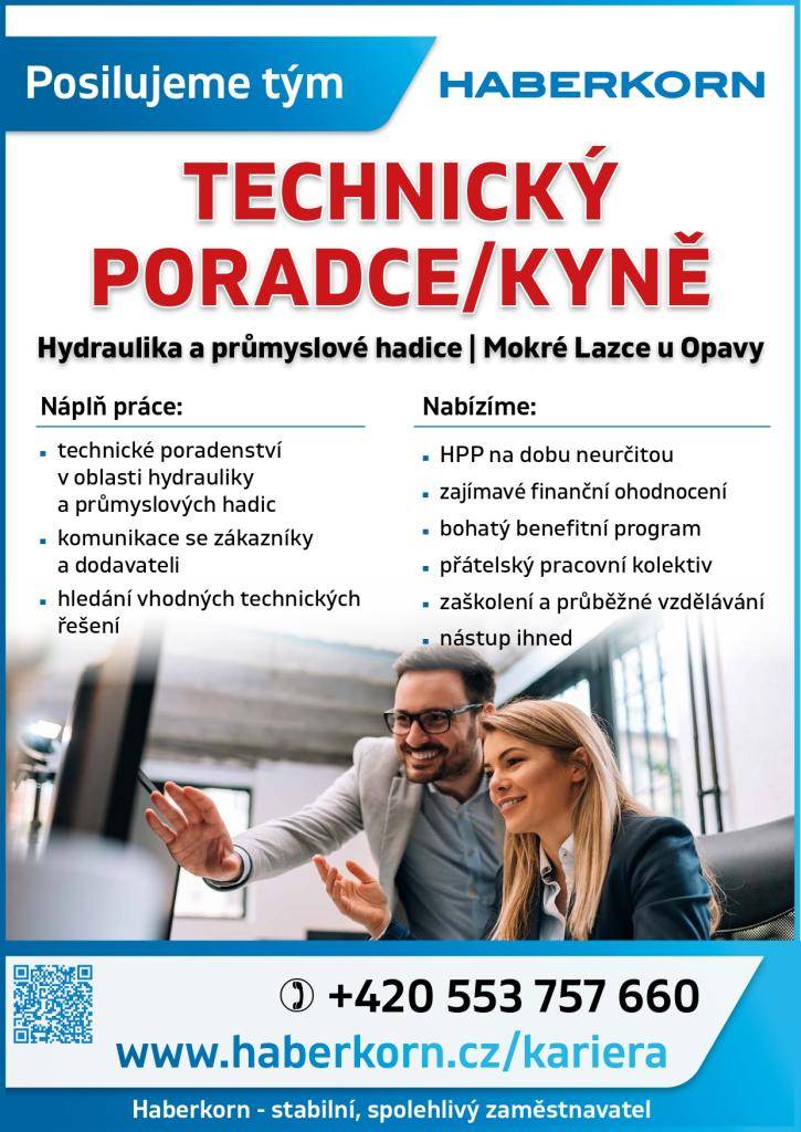 Společnost hledá kolegu nebo kolegyni na pozici technický poradce / technická poradkyně v oblasti hydrauliky a průmyslových hadic...