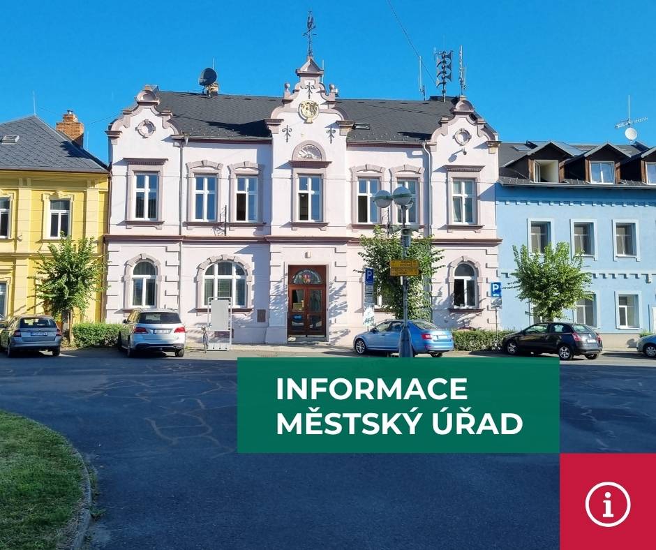 Upozorňujeme občany, že ve čtvrtek 21. května 2026 bude matrika městského úřadu z provozních důvodů uzavřena.