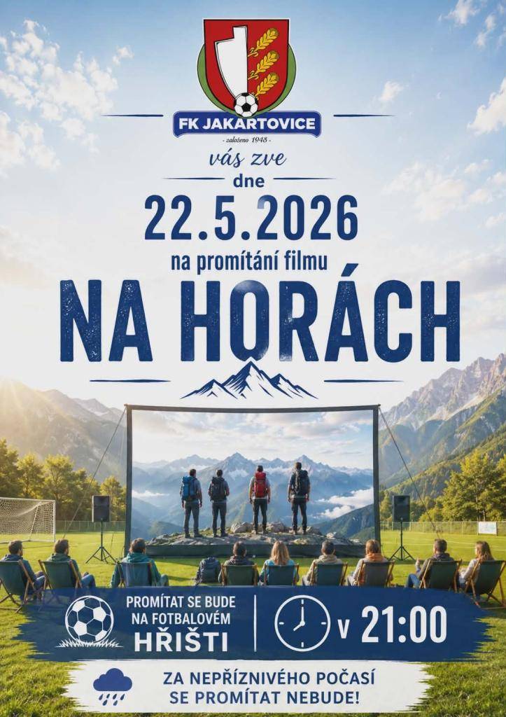 Promítání filmu v Jakartovicích - 22. 5. 2026