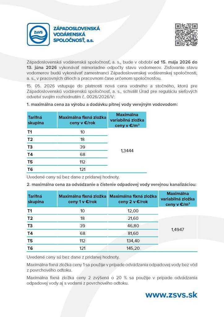 od 15. mája 2026 do 13. júna 2026