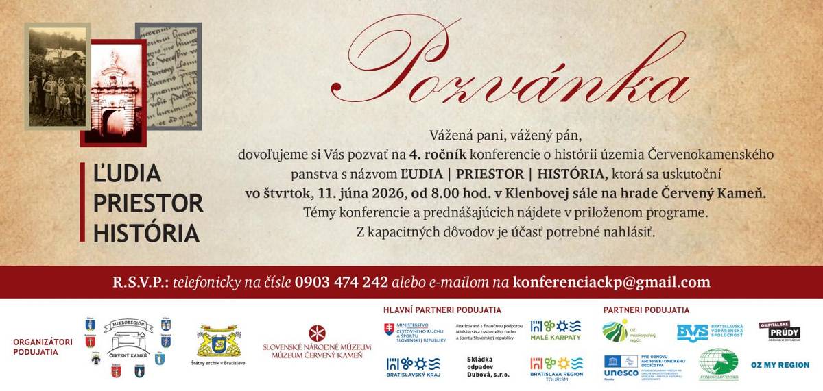 Konferencia o histórii územia Červenokamenského panstva   4. ročník