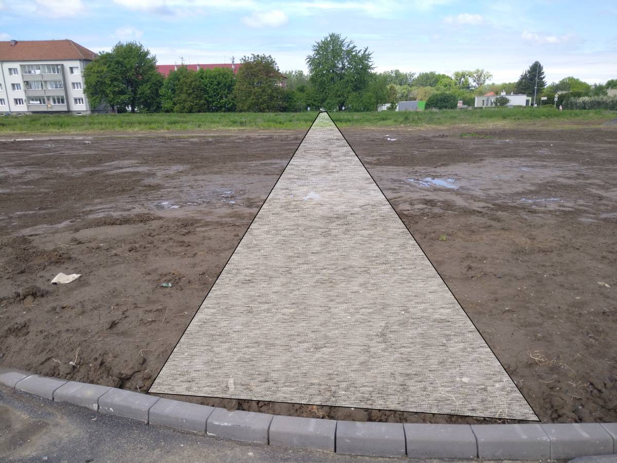 Chodník k Penny Marketu prozatím jen dočasný    Ve směru na Holešov vzniká nová obchodní zóna v čele s velkoprodejnou Penny Market. Projekt vznikl již před 5 lety i když původně pro prodejnu Lidl. Tento projekt je ryze komerční a prodej pozemků či výstavba je v rukou developera. V době vzniku projek