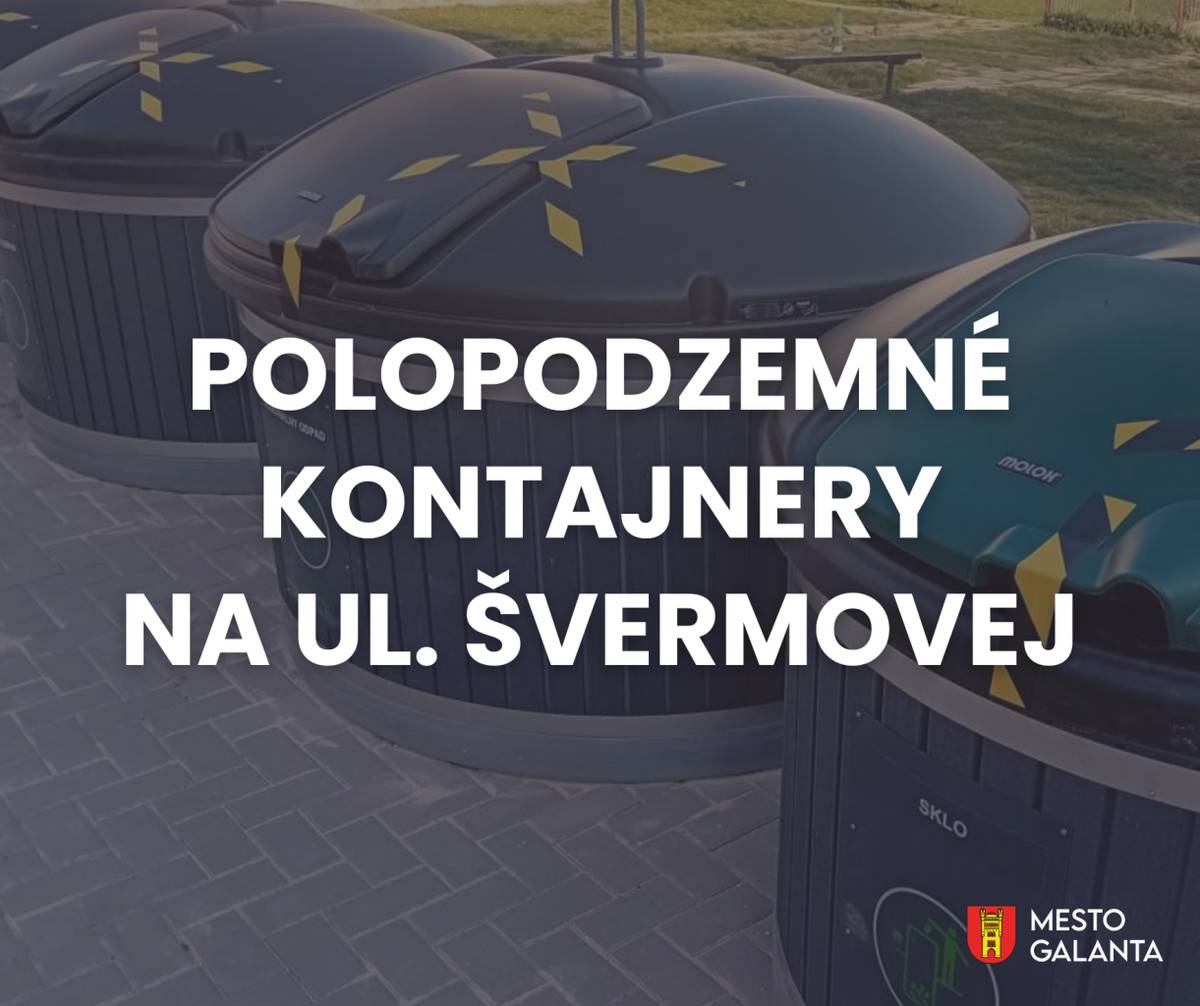 V utorok 19. mája od 8.00 h sa začnú práce na výstavbe polopodzemného kontajnerového stojiska na Ulici Švermovej.