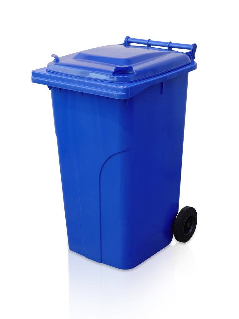 Nezapomeňte vyvést svou modrou popelnici před dům!