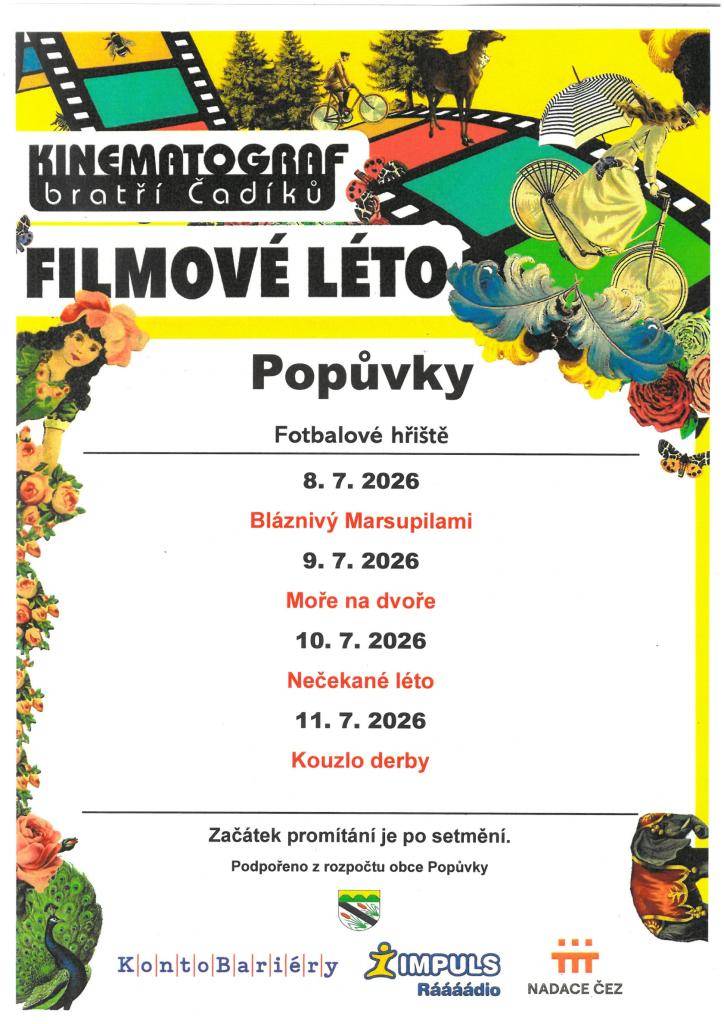 Letní kino v Popůvkách je zpět !