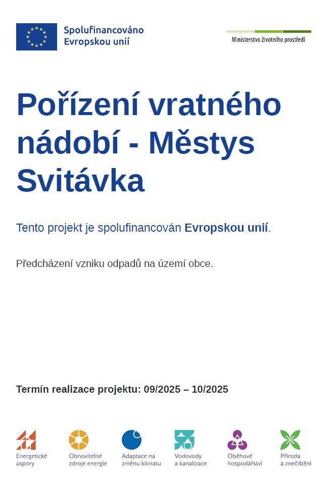 Pořízení vratného nádobí