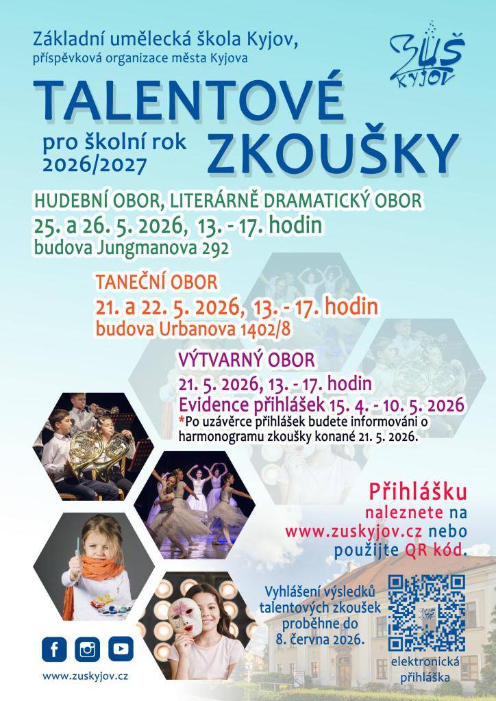 TALENTOVÉ ZKOUŠKY - ZUŠ KYJOV