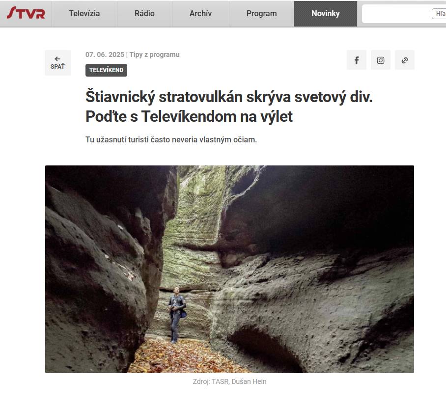 Na Dvojke v sobotu majú priatelia turistiky magazín Televíkend, ktorý ukazuje divákom zaujímavé miesta Slovenska. Nad prírodnými krásmi, či rôznymi zaujímavostiami, ktorých máme u nás požehnane, často žasnú aj odborníci.