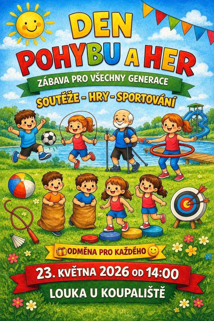 SDH Vrbovec pořádá v sobotu 23. května Den pohybu a her pro všechny generace.