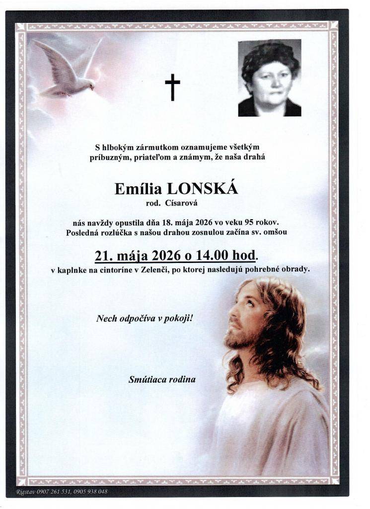 p. Emília Lonská, rod.  Císarová