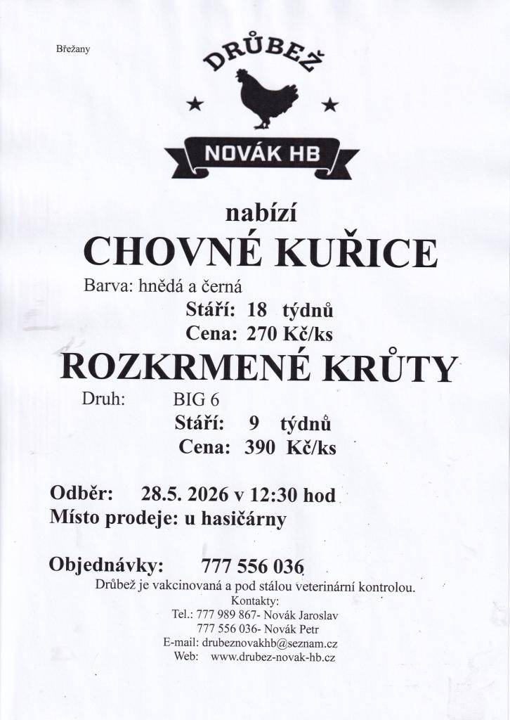 Drůbež Novák HK