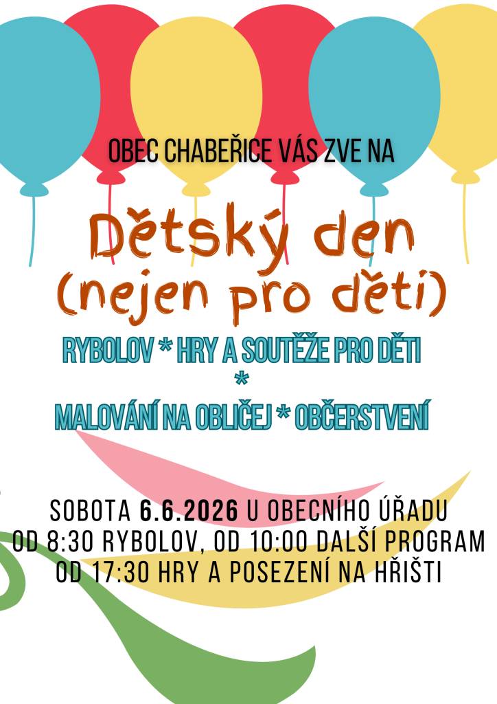 Dětský den letos bude 6.6.