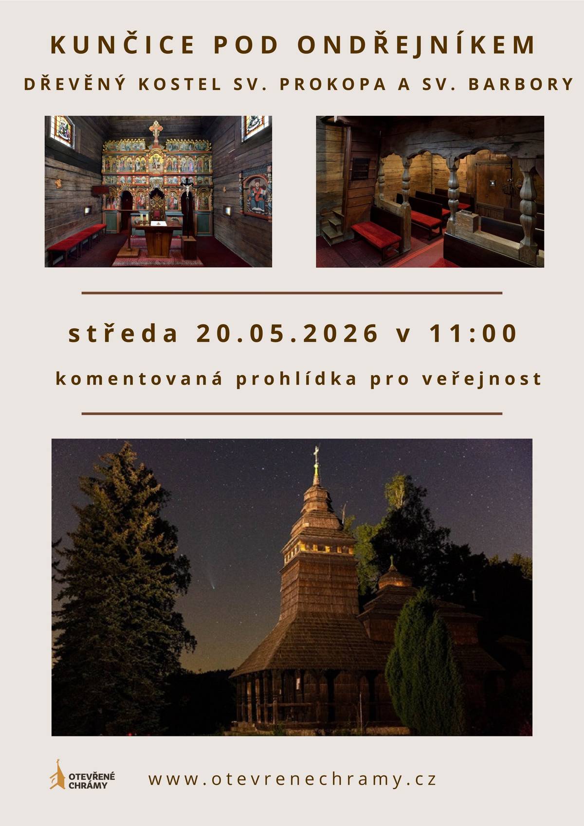 Připomínáme, že dnes v 11:00 můžete navštívit kostel sv. Prokopa a sv. Barbory s komentovanou prohlídkou. Zveřejnila: Kristýna Amálie Heczková