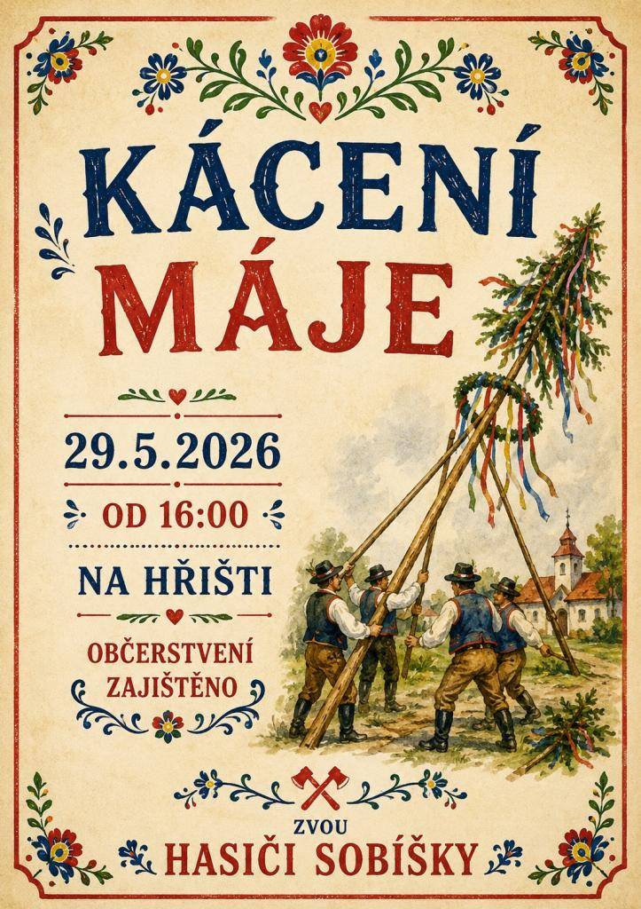 Kácení máje 2026 na hřišti