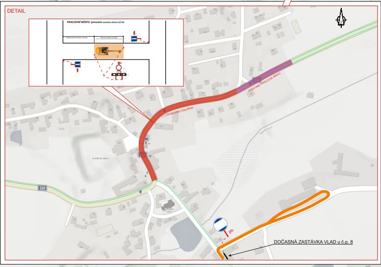 Upozorňujeme cestující využívající autobusovou linku 770, že od 25.5.2026 dochází z důvodu již dříve avizované uzavírky silnice II/110 v obci Kozmice k těmto změnám: - ruší se obousměrná zastávka Ostředek,Mžížovice - přemisťuje se obousměrná zastávka Kozmice (nově bude před vraty stodoly domu č.p.8 - viz.přiložený plánek) - dojde k výraznějším časovým posunům vybraných spojů