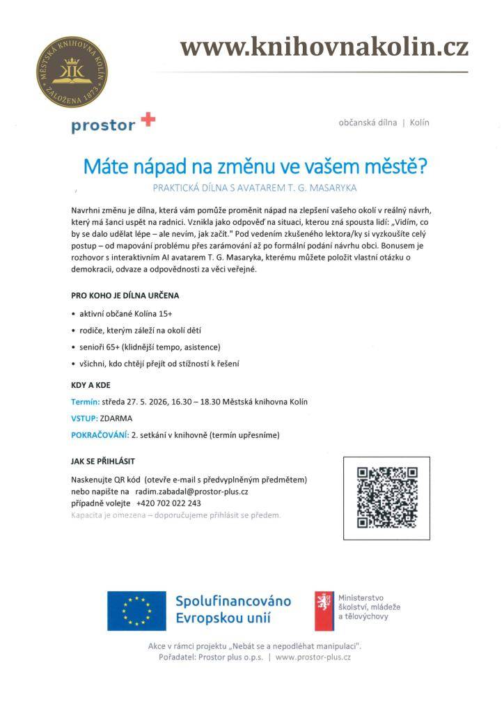27.5.2026 16:30-18:30 hod.