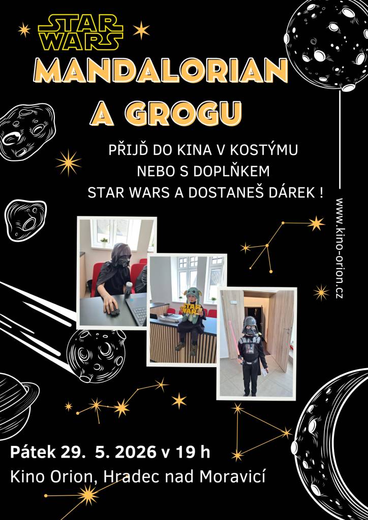 Přijď na projekci ze světa Star Wars v kostýmu nebo s hvězdným doplňkem a dostaneš dárek.
