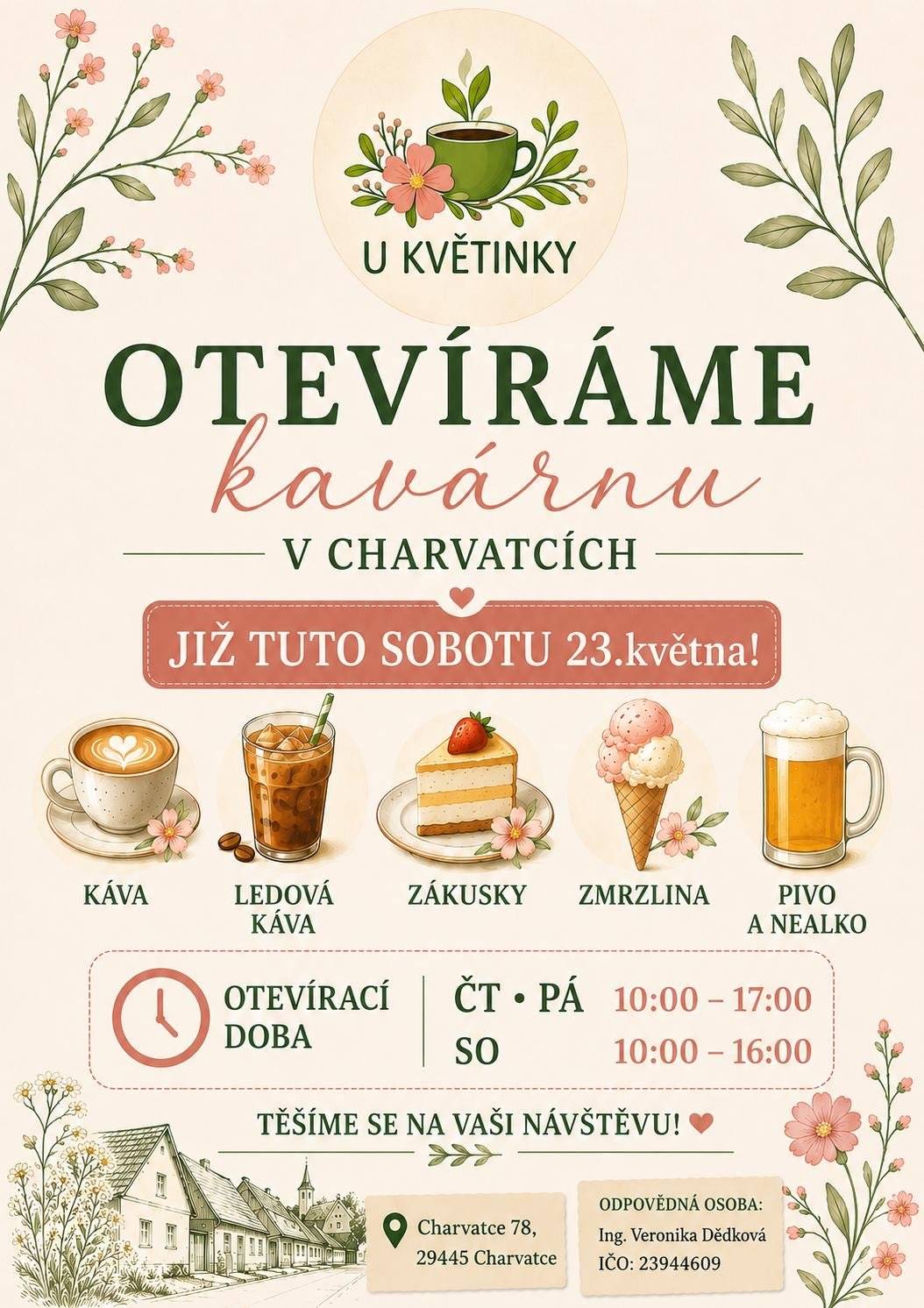 V sobotu 23. května od 10:00. Těšíme se!