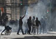 Protestující v La Paz