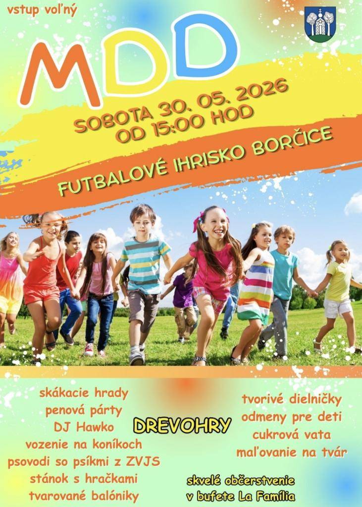 Futbalové ihrisko Borčice  30.05.2026 od 15.00 hod.
