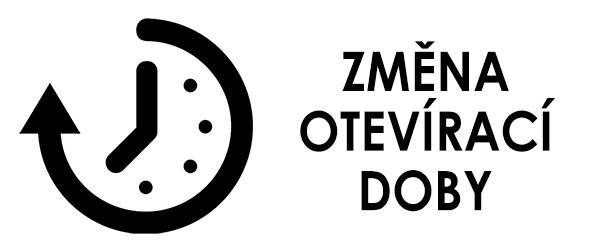V pátek 22. května jsou TIC a knihovna otevřeny od 9:00 do 15:00 hod.    Děkujeme za pochopení.