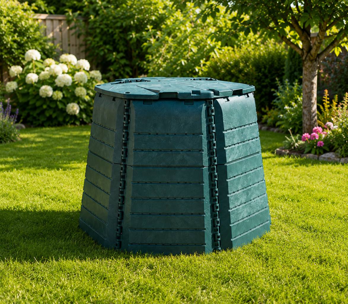 Město Černovice bude občanům nabízet kompostéry z pevného recyklovatelného plastu za zvýhodněnou cenu 1 000 Kč.