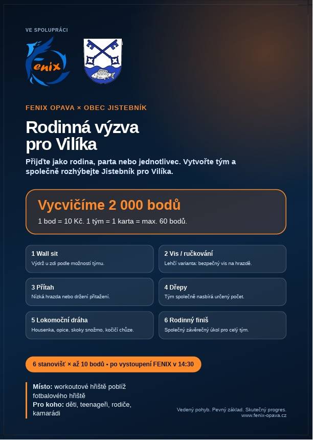 Jak jsme již uváděli, obecní slavnosti budou spojeny s podporou pro Vilíka.