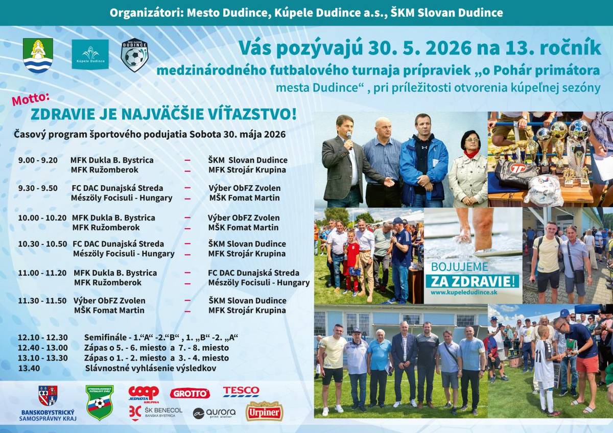 30. 05. 2026 v Dudinciach