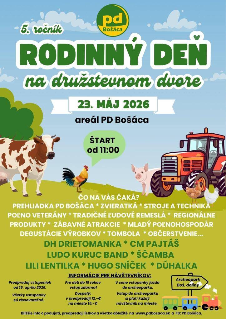 23.5.2026 Areál PD Bošáca