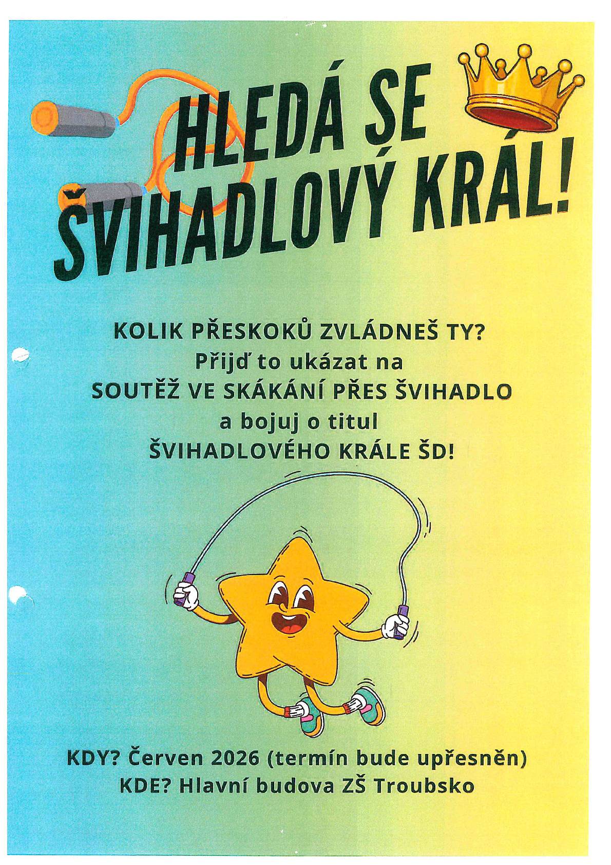 Hledá se ŠVIHADLOVÝ KRÁL.