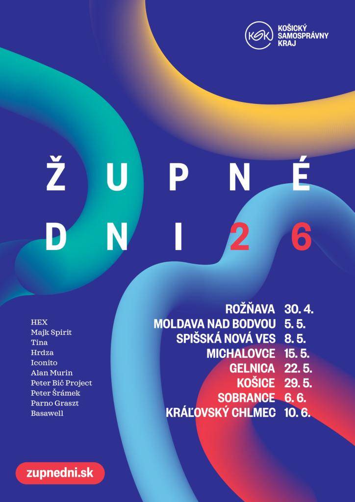 Srdečne vás pozývame na Župné dni Košického samosprávneho kraja, ktoré tento rok po prvýkrát zavítajú aj do Gelnice.  Už v piatok 22. mája Vás od 14.00 do 20.00 hodiny čaká pestrý program na parkovisku pred priemyselným parkom v Gelnici.