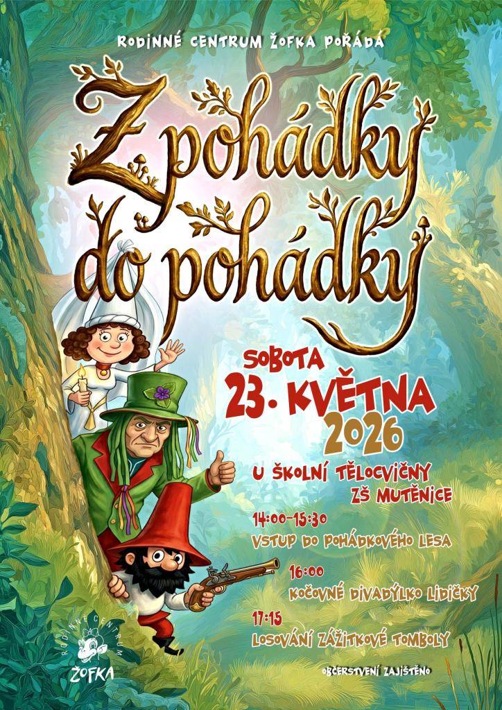 Kdy: SOBOTA 23.5.2026 14:00  Kde: U ŠKOLNÍ TĚLOCVIČNY ZŠ MUTĚNICE