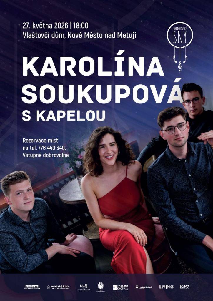 V komorním prostředí Vlaštovčího domu v NMnM bude koncertovat Karolína Soukupová.