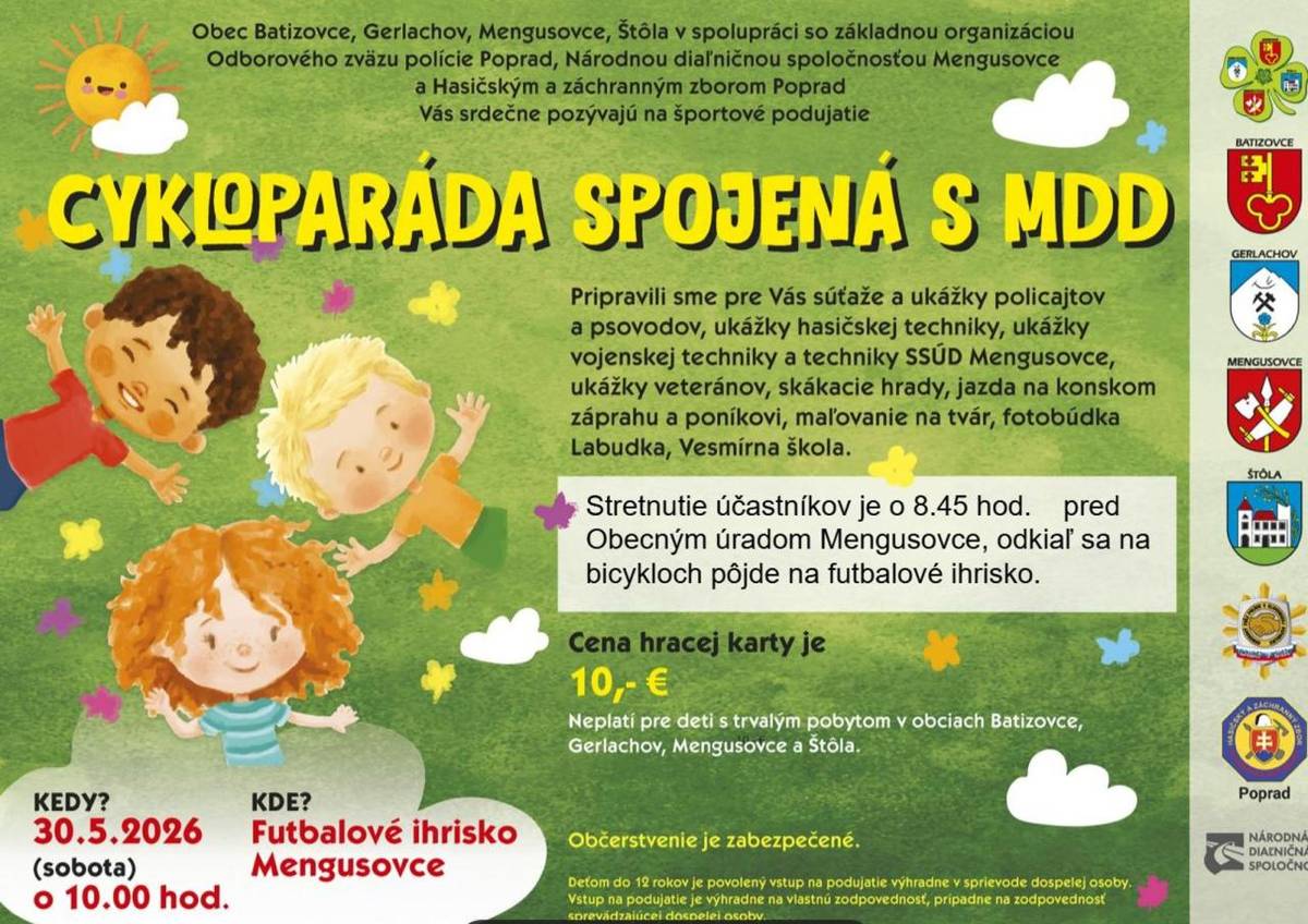 Cykloparáda spojená s MDD