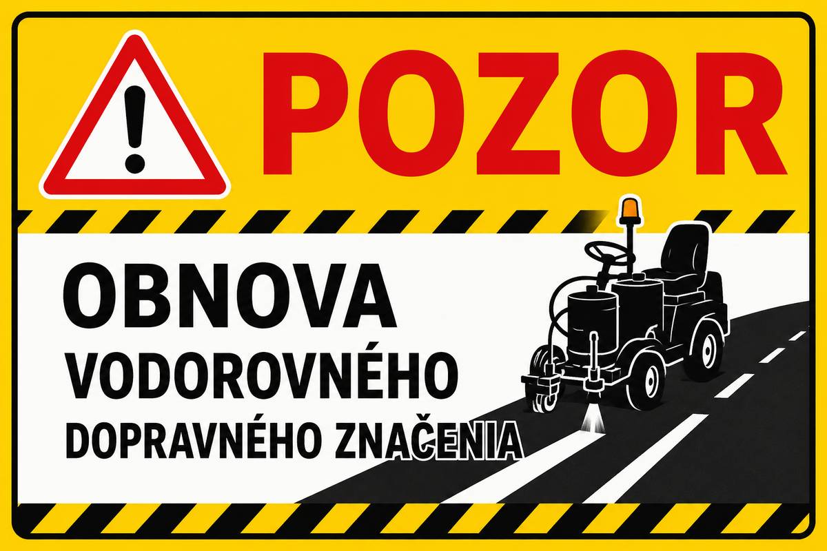 Správa a údržba ciest PSK, stredisko Vranov nad Topľou oznamuje obyvateľom obce Nižný Hrušov, že v sobotu 23.5.2026 bude prebiehať obnova vodorovného dopravného značenia v obci (obnova vodiacich čiar pri krajnici). Žiadame obyvateľov, aby rešpektovali dočasné dopravné značenie. Ďakujeme za pochopenie.