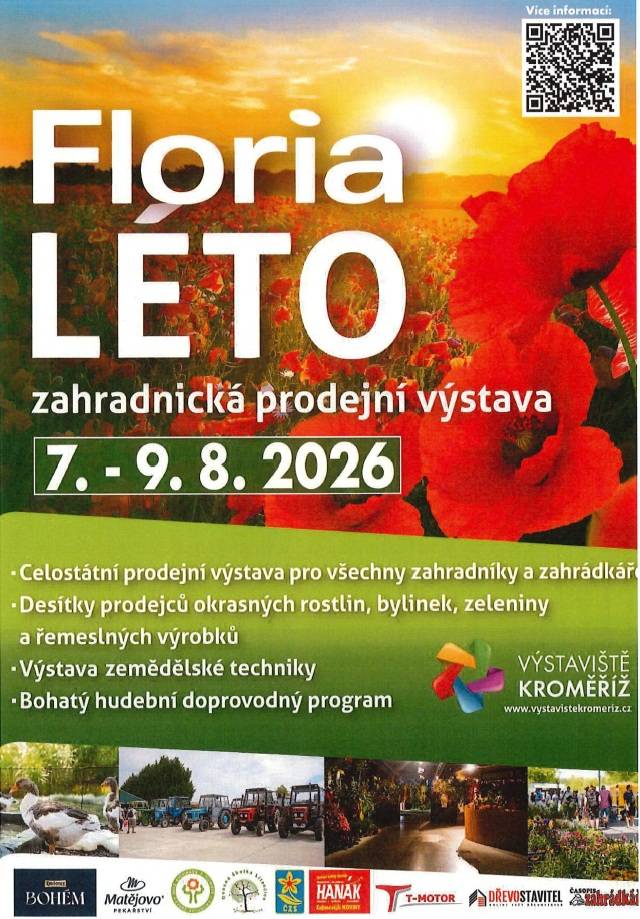 > od 7. - 9.8.2026 - Výstaviště Kroměříž  > doprovodný program  > více informací na www.vystavistekromeriz.cz