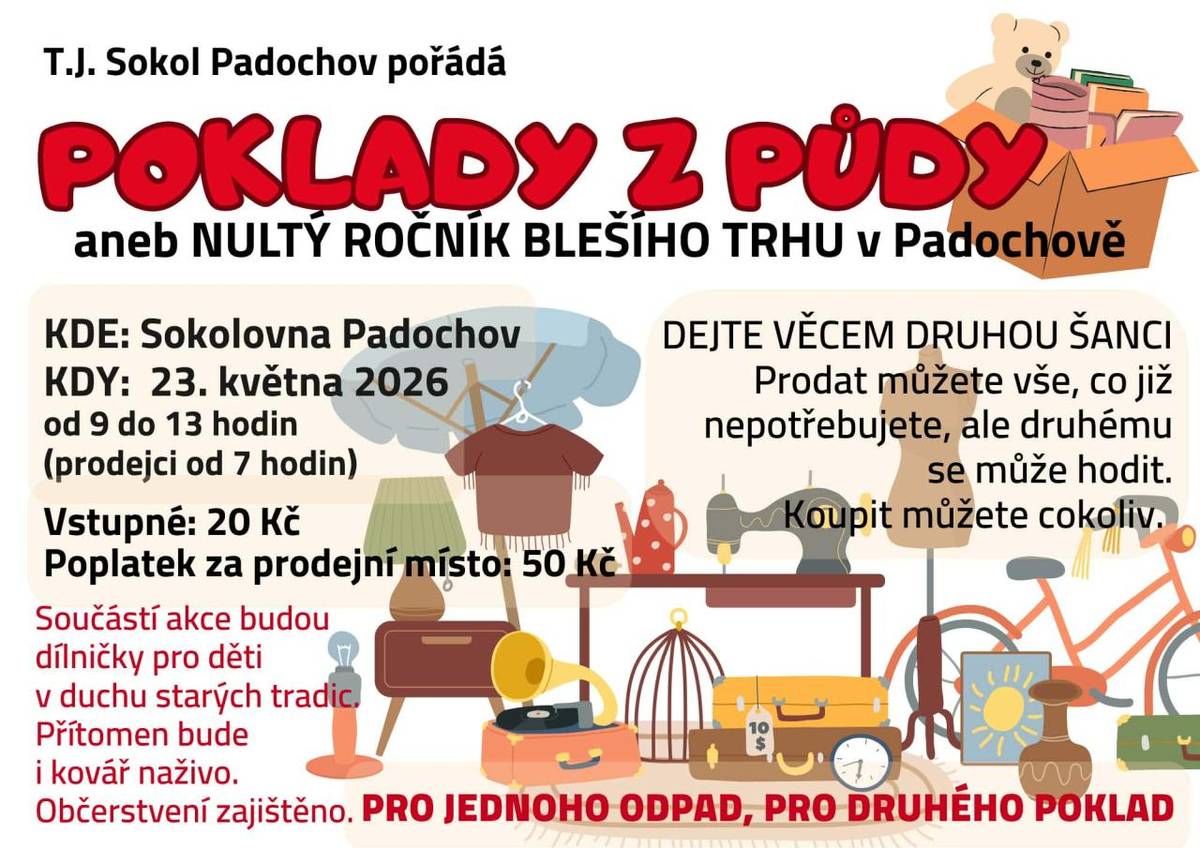 V sobotu 23. května 2026 v Padochově.
