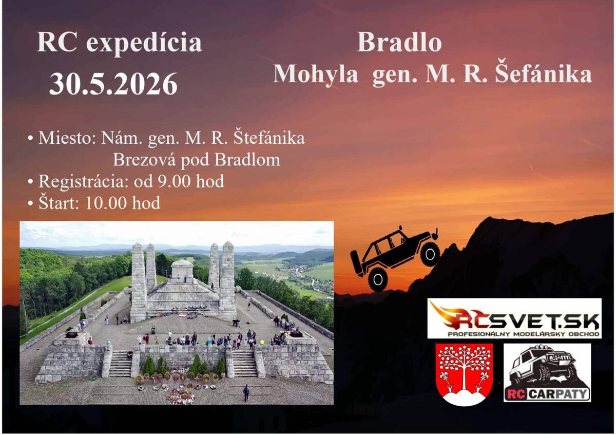 30. 5. 2026, štart na Nám. gen. M. R. Štefánika. Registrácia od 9.00 hod, štart 10.00 hod.