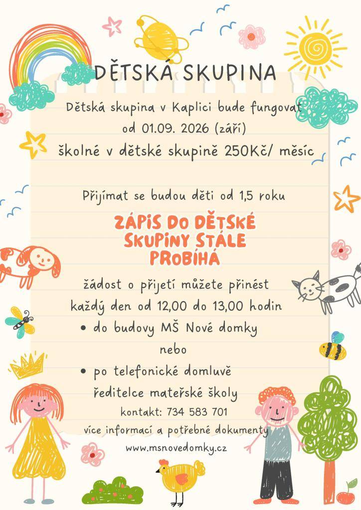 Dětská skupina v Kaplici