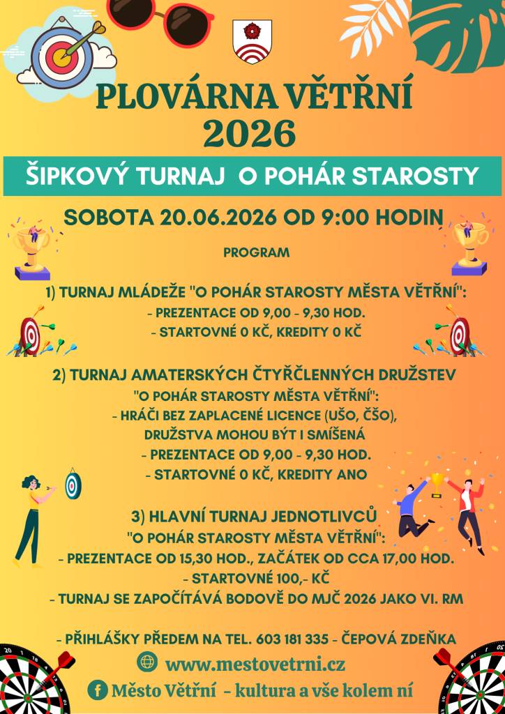 1.Turnaj mládeže  2.Turnaj amatérských čtyřčlenných družstev  3.Hlavní turnaj jednotlivců