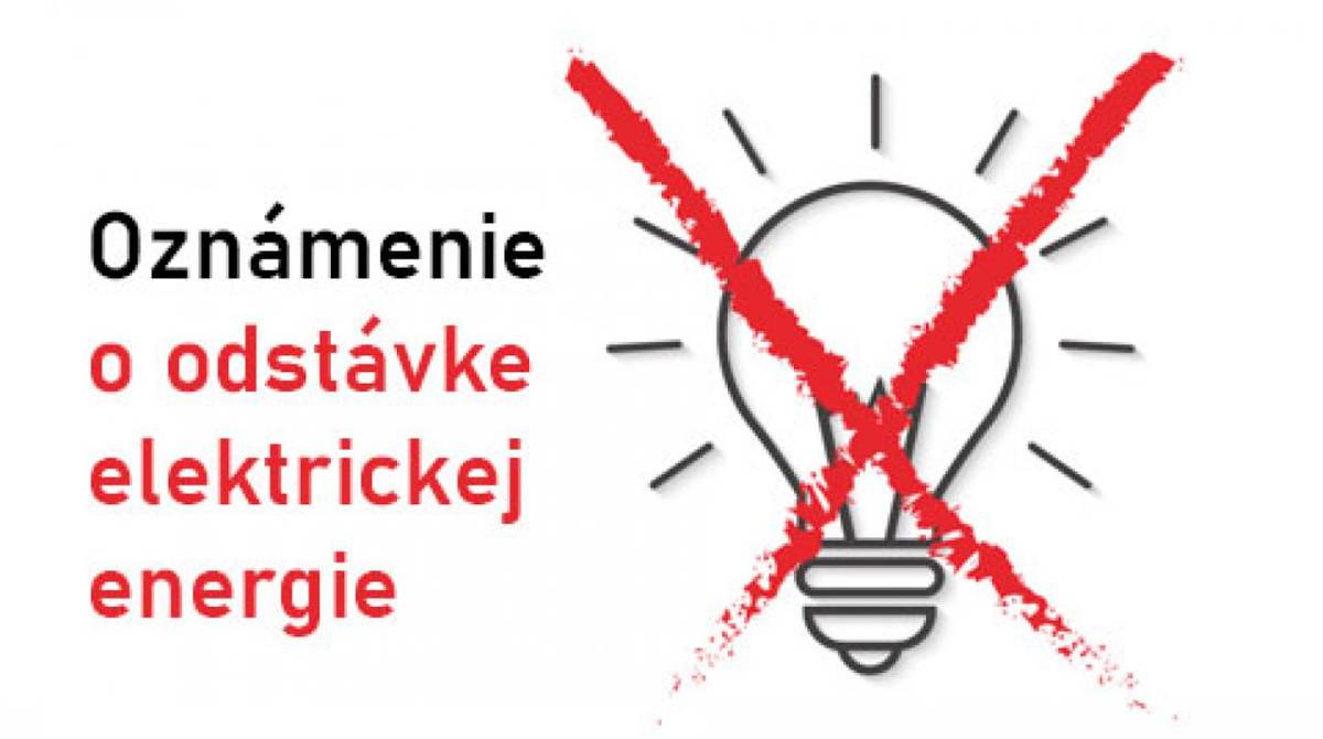 Stredoslovenská distribučná a.s. oznamuje, že dňa 10.06.2026 od 07:30 do 13.30 hod bude prerušená distribúcia elektriny.