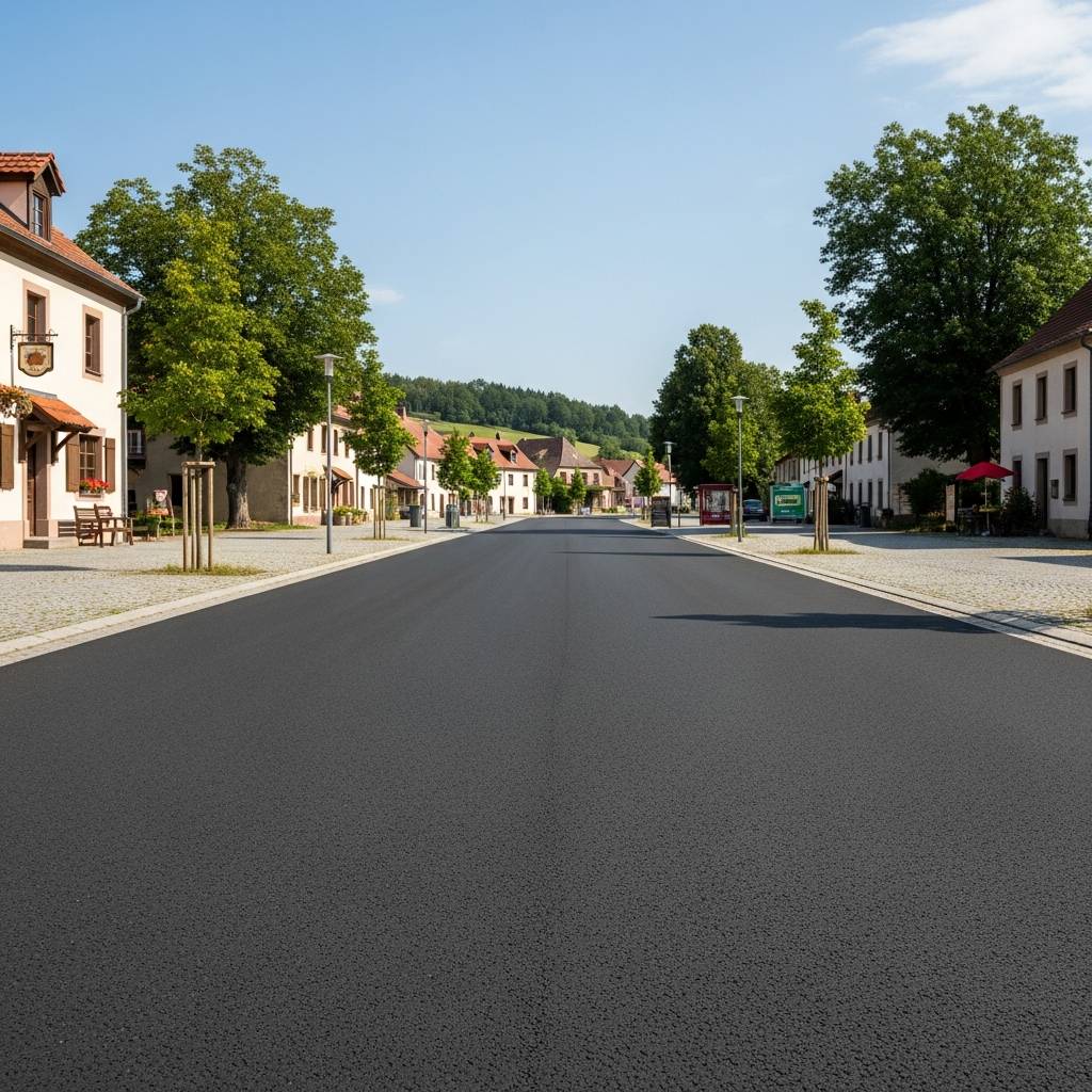 V obci Podveky pokračuje asfaltování ploch a silnic.