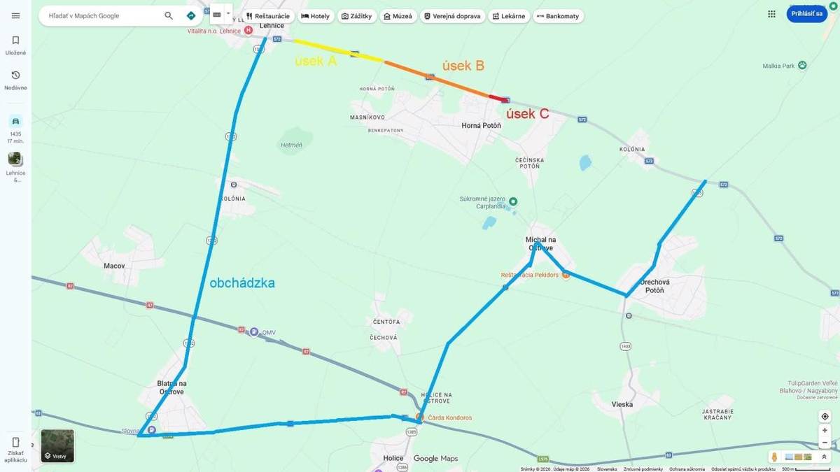Úsek A: 25. 5. 2026 – 22. 7. 2026, čiastočná uzávierka - jednosmerná premávka  Úsek B (km 29,46 – 31,14): 22. 7. 2026 – cca 12. 9. 2026 - úplná uzávierka  Úsek C (km 31,14 – 31,4): cca 12. 9. 2026 – 30. 9. 2026 - úplná uzávierka