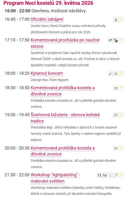 Tradiční program v rámci celostátní akce.